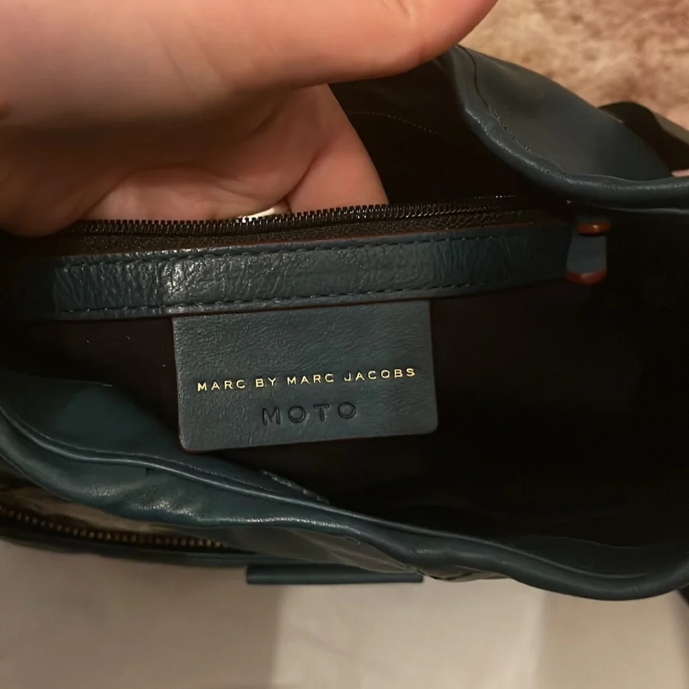MARC BY MARC JACOBS- teal moto shoulder bag ✨NWT✨ - Picture 4 of 16
